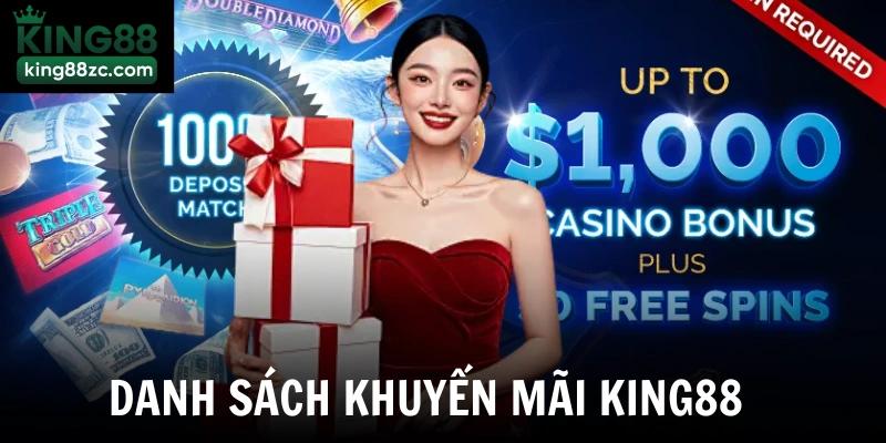 Danh sách khuyến mãi King88 