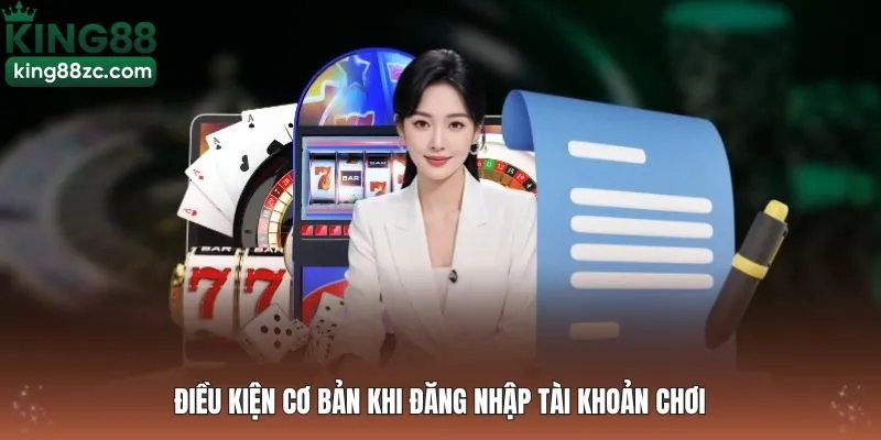 Điều kiện cơ bản khi đăng nhập tài khoản chơi